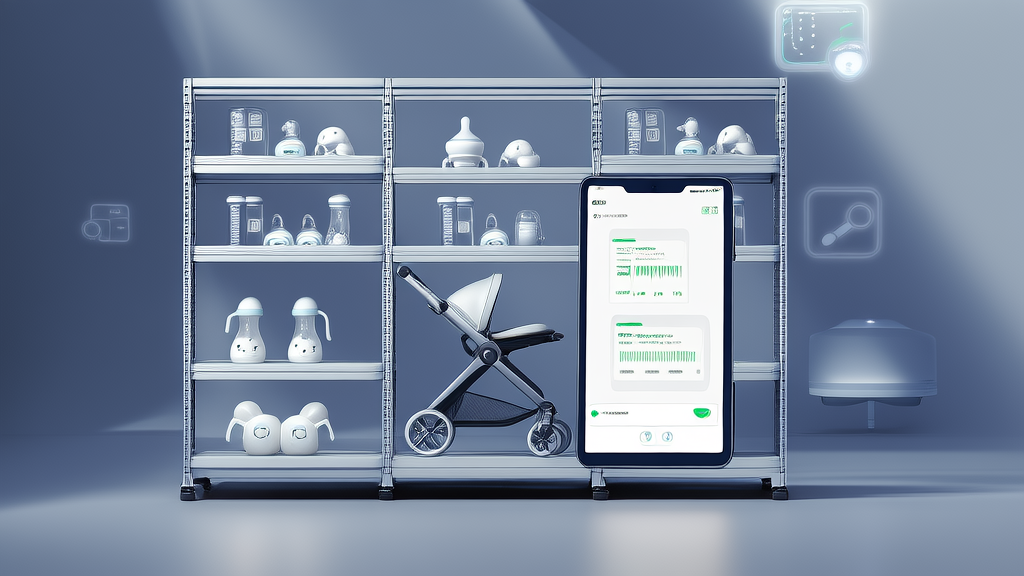 母婴用品店货架