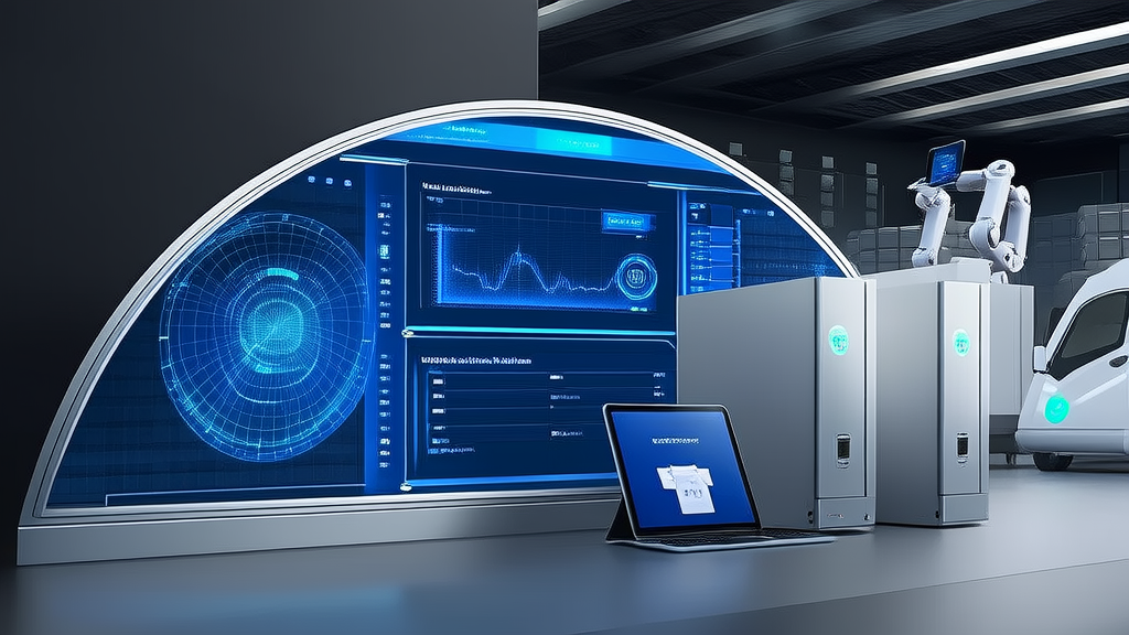 一张专业的商业信息图表,展示智能仓储管理系统的实施流程,包含3-5个步骤节点,使用现代扁平化设计风格,蓝色系配色,图表清晰展示从问题识别到方案落地的完整路径,配以简洁的图标和数据标注,适合企业级文章使用